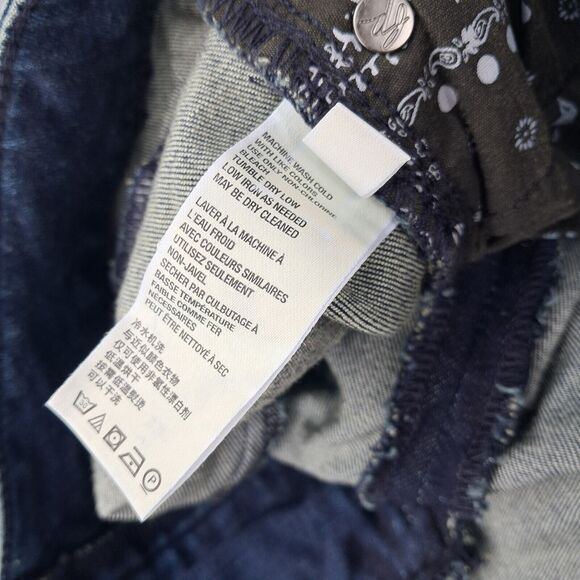 We The Free People CRVY Ma Cherie Super High Rise Lace Up Denim Flare Jeans 30 - Picture 14 of 16